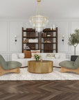 Layne - Round Coffee Table With Casters