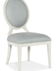 Serenity - Martinique Side Chair (Set of 2) - White / Pearl Silver