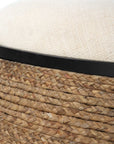 Island - Straw Storage Ottoman / Coffee Table