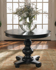 Brynmore - Wood Grain Round Table - Black