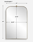 Cassidy - Brass Arch Mirror