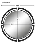 Quadrant - Modern Round Mirror