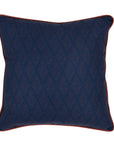 Terranea - Indoor/Outdoor Gulf Pillow - Dark Blue/Red