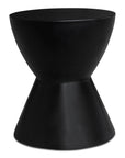 Hourglass - Outdoor Stool - Black