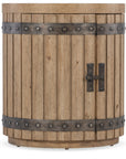 Vineyard Row - Wine Barrel End Table - Light Brown