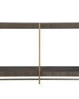 Taja - Modern Brass / Wood Console Table - Gold