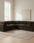Cates - Classic L Modular Sectional - Dark Green