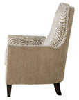 Kiango - Animal Pattern Armchair - Light Brown