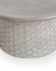 Delaine - Outdoor Round Coffee Table - Light Gray