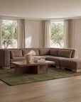 June - Ottoman - Dark Brown