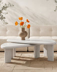 Sophie - Outdoor Nesting Table Set - Cream Lacquer / Beige