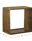 Derwent - Antique Brass Side Table