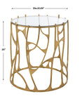 Ritual - Round Gold Side Table