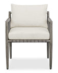 Borneo - Outdoor Dining Chair - White / Dark Gray