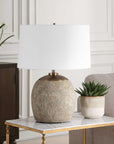 Raylan - Textured Table Lamp - Gray