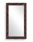Wrinkle - Wavy Wood Mirror - Woodtone