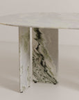 Celia - Oval Dining Table - Green / Onyx Marble
