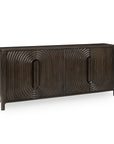 Colson - Mango Wood 4 Door Cabinet - Coffee Brown