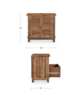 Augusta - Nightstand - Brown