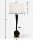 Brielle - Table Lamp - Polished Black