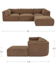 Matina - Lounge Modular Sectional - Taupe