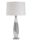 Quinn - Table Lamp - White & Silver