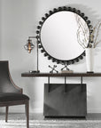 Vessel - Industrial Console Table - Dark Brown & Dark Gray