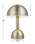 Breece - Rechargeable LED Accent Lamp - Bronze,Gold