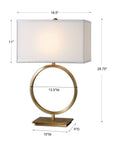 Duara - Circle Table Lamp - Gold