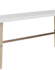 Oasis - Dockside Console Table - White / Beige