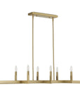 Cordoba - 8 Light Linear Chandelier - Gold