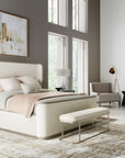 Linville Falls - River Branch Upholstered Bench - White