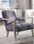 Watercolor - Chenille Accent Chair - Gray