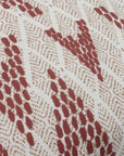 Terranea - Indoor/Outdoor Sanibel Pillow - Natural/Clay Red