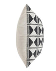 Radiant Oasis - 22" x 22" Nubia Pillow - Black / White
