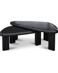 Sophie - Outdoor Nesting Table Set - Charcoal Lacquer / Gray
