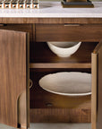 Eleana - Server - Medium Wood / Beige