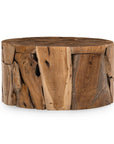 Rhea - Solid Wood Round Coffee Table - Natural