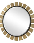 Toluca - Round Mirror - Brass