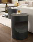 Modern - Concrete Side Table - Black