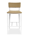 Calbas - Outdoor Bar Stool - White / Woodtone