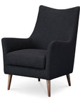 Fisher - Armchair - Charcoal Wool Blend