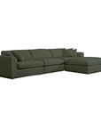 Rue - Lounge Modular Sectional - Deep Green