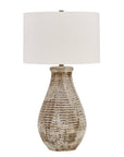 Dorothea - Textured Table Lamp - Brown / Gray