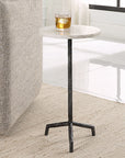 Puritan - White Marble Drink Table