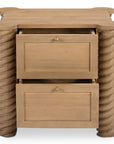Treccia - 2 Drawer Nightstand - Oak
