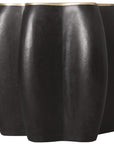 Melange - Even And Flow Round End Table - Black