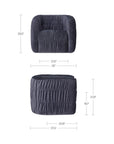 Robson - Swivel Chair - Navy