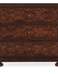 Charleston - Three-Drawer Wood Nightstand - Dark Brown