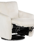 CC - Bonnie Swivel Chair With Power Footrest - White